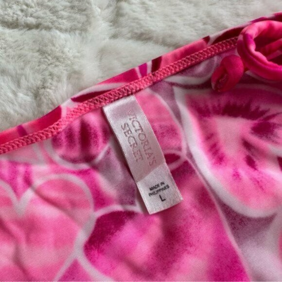 Victoria's Secret | Vintage Hearts Triangle Tie Bikini Set | Size Large - Picture 9 of 10